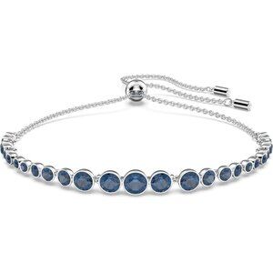 Emily Tennis Collection Clear Crystals Blue Pink Bracelet for women